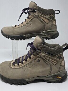 Vasque Womens 9.5 M Ultradry Brown Leather Hiking Boots Waterproof